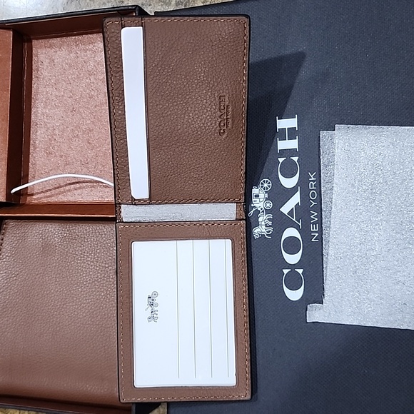 NWT Coach Men's Brown Wallet Gift Set - Picture 3 of 5